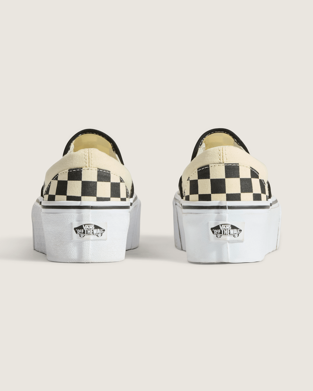 Classic Slip-On Stackform Checkerboard Black/Classic White Shoe | Vans near me
