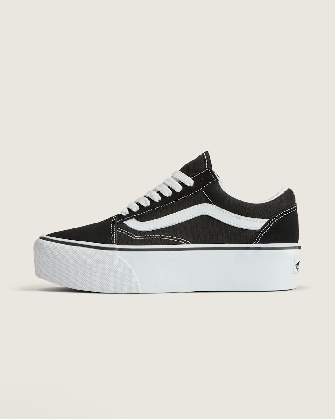 Old Skool Stackform Suede/Canvas Black/True White Shoe | Vans discount