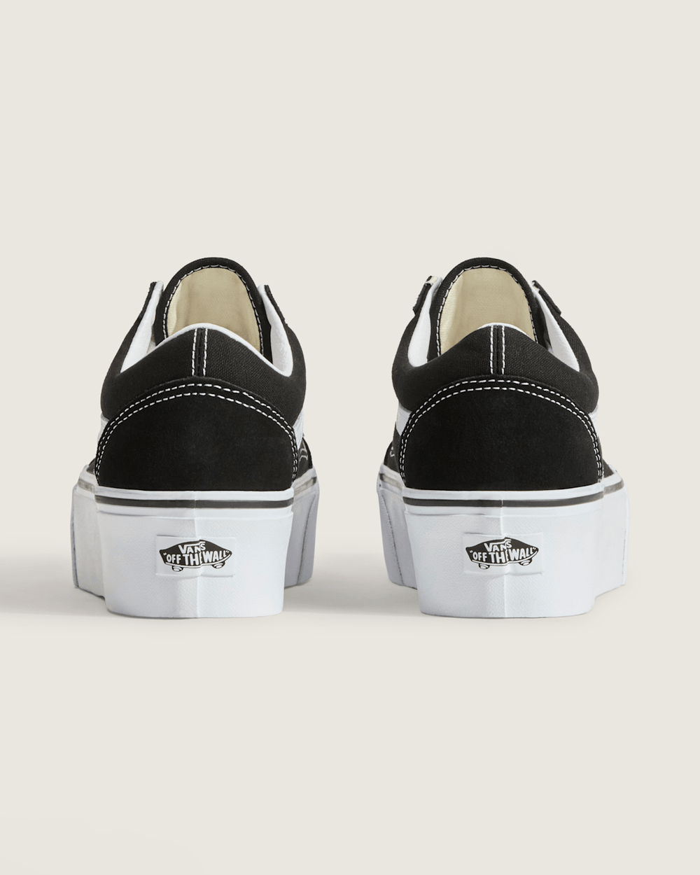 Old Skool Stackform Suede/Canvas Black/True White Shoe | Vans discount