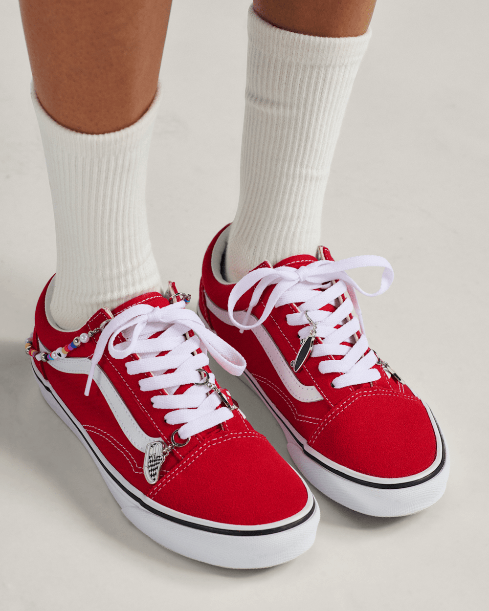Vans Beaded Board Shoe Charm Set in Red | Vans sale