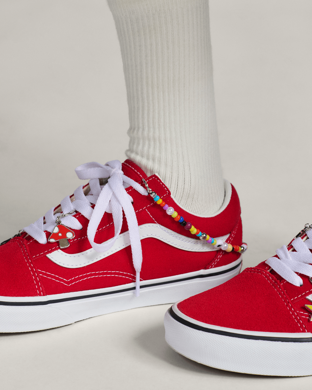 Vans Beaded Board Shoe Charm Set in Red | Vans sale