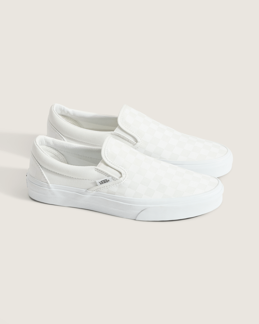Classic Checkerboard Slip-On True White/True White Classics Shoe | Vans near me
