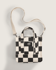Lil Pergs Checkerboard Tote Bag in Antique White / Black | Vans outlet