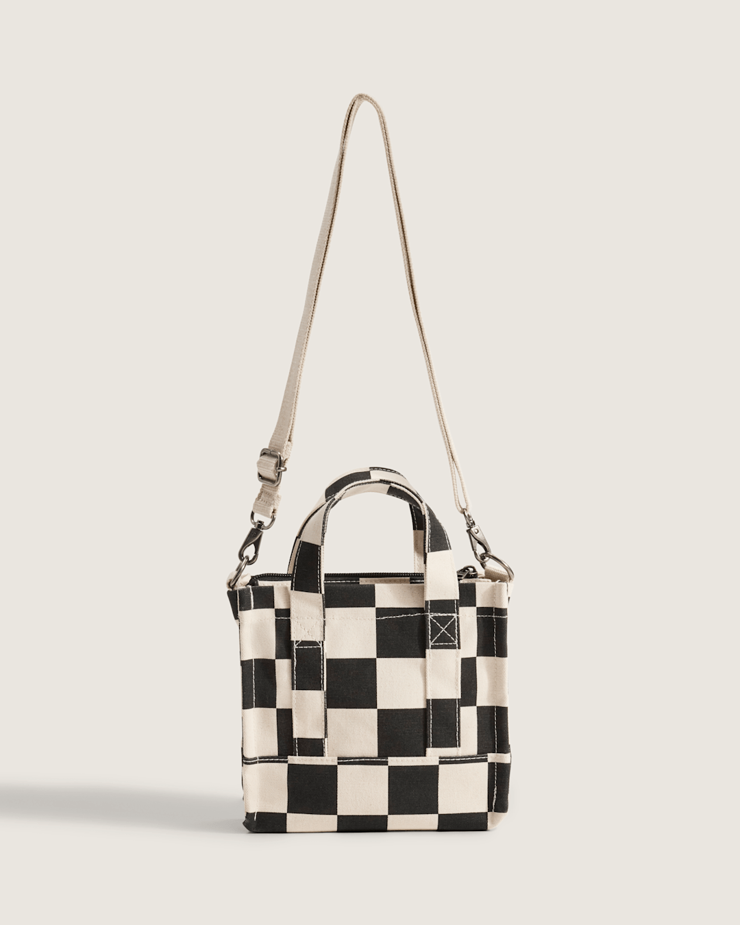 Lil Pergs Checkerboard Tote Bag in Antique White / Black | Vans outlet
