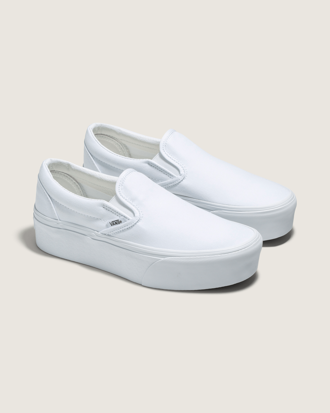 Classic Slip-On Platform Shoe in True White | Vans sale