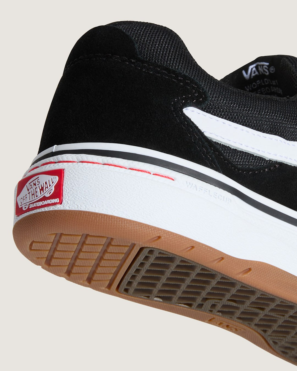 Skate Kyle Walker Wafflecup Shoe in Black / White | Vans on sale