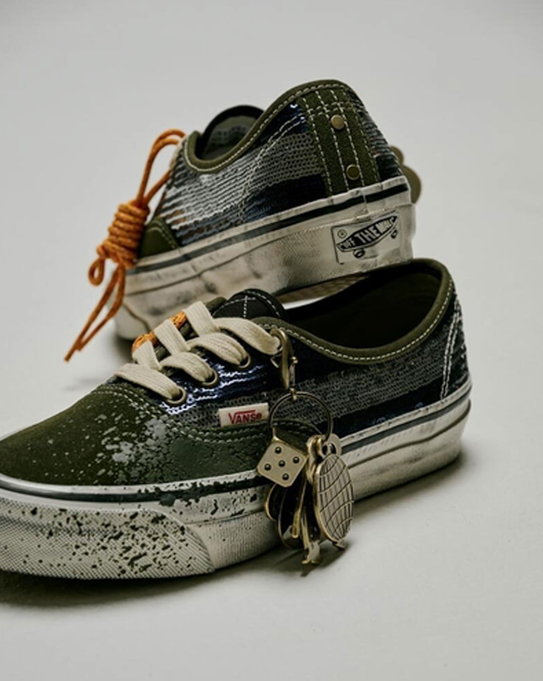 Premium Authentic "Charms" Shoe in Green / Blue | Vans on sale