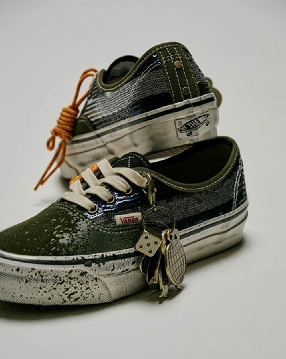 Premium Authentic "Charms" Shoe in Green / Blue | Vans on sale