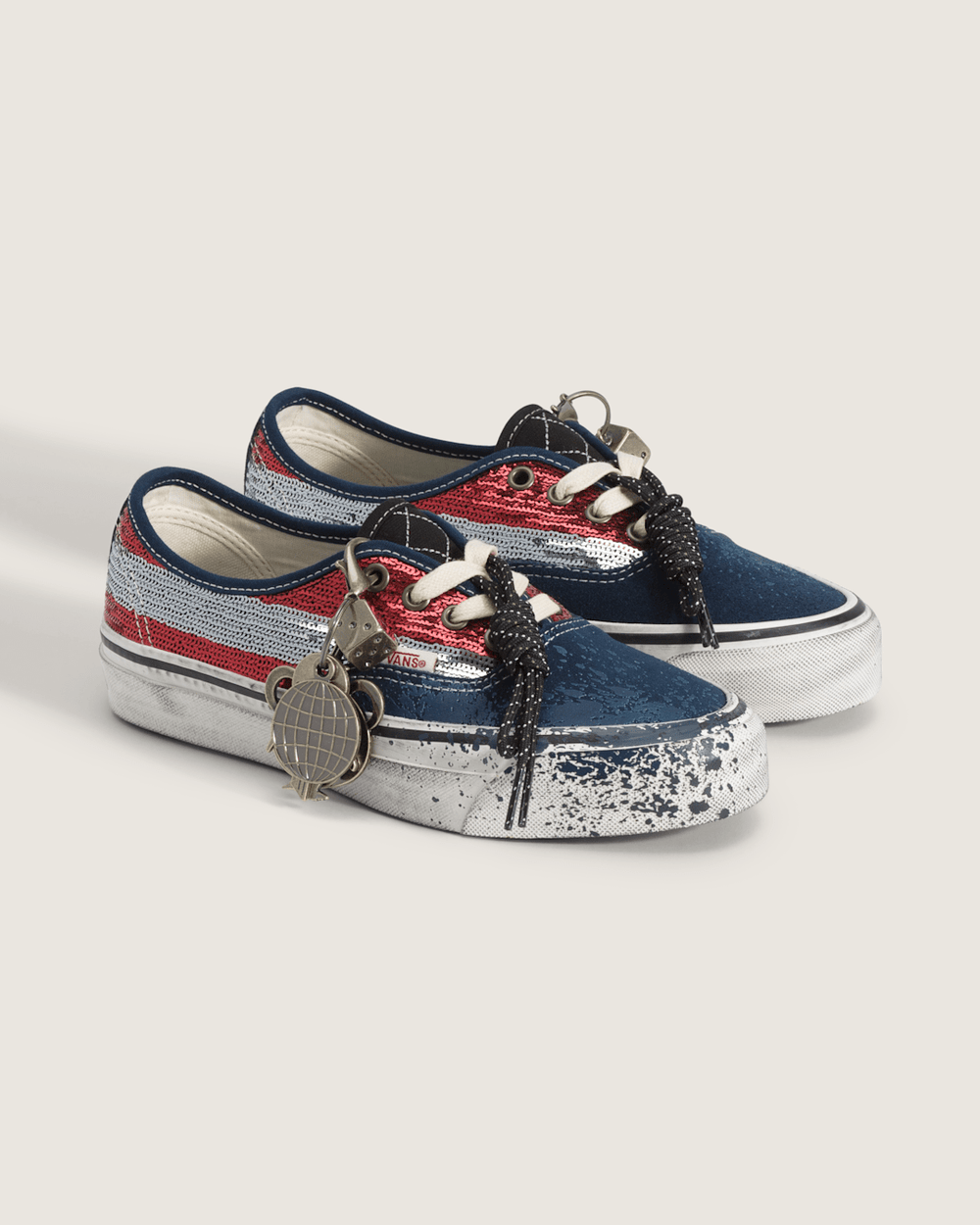 Premium Authentic "Charms" Shoe in Red / Navy | Vans online