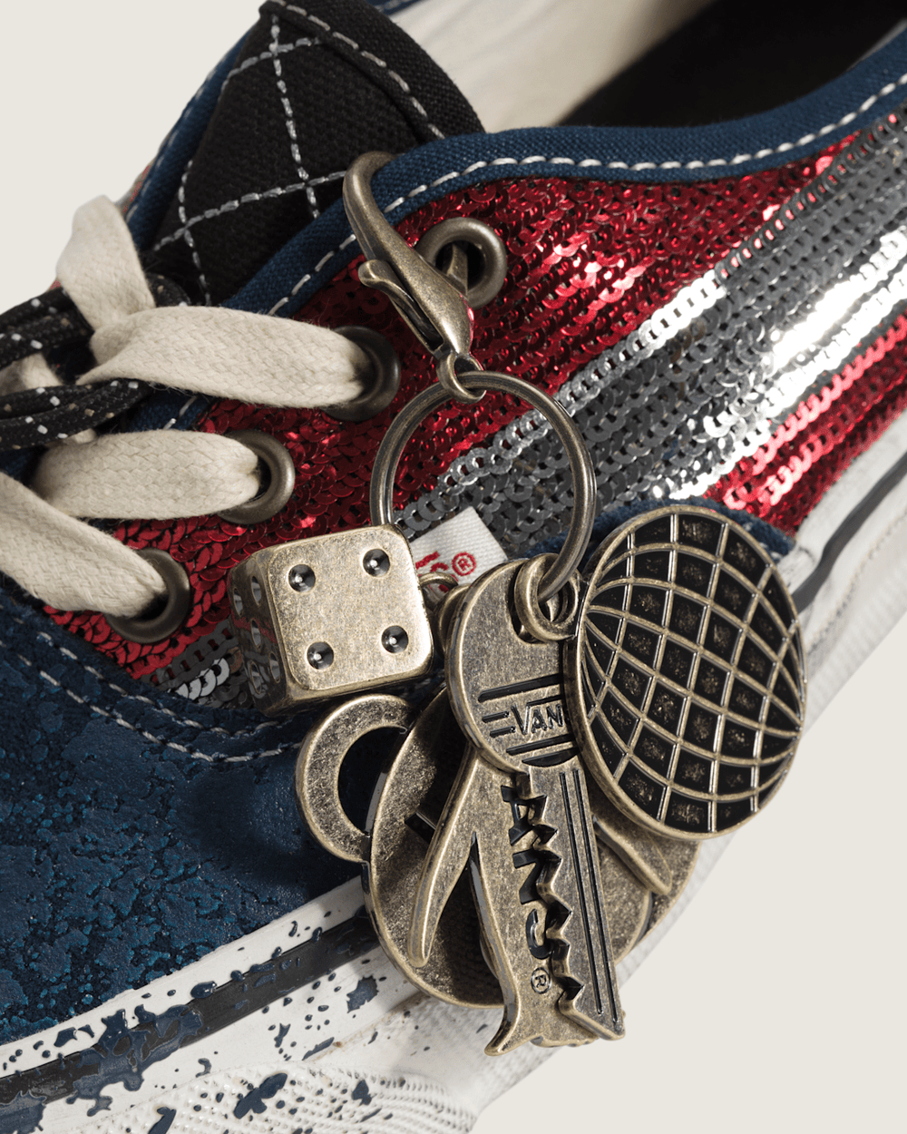 Premium Authentic "Charms" Shoe in Red / Navy | Vans online