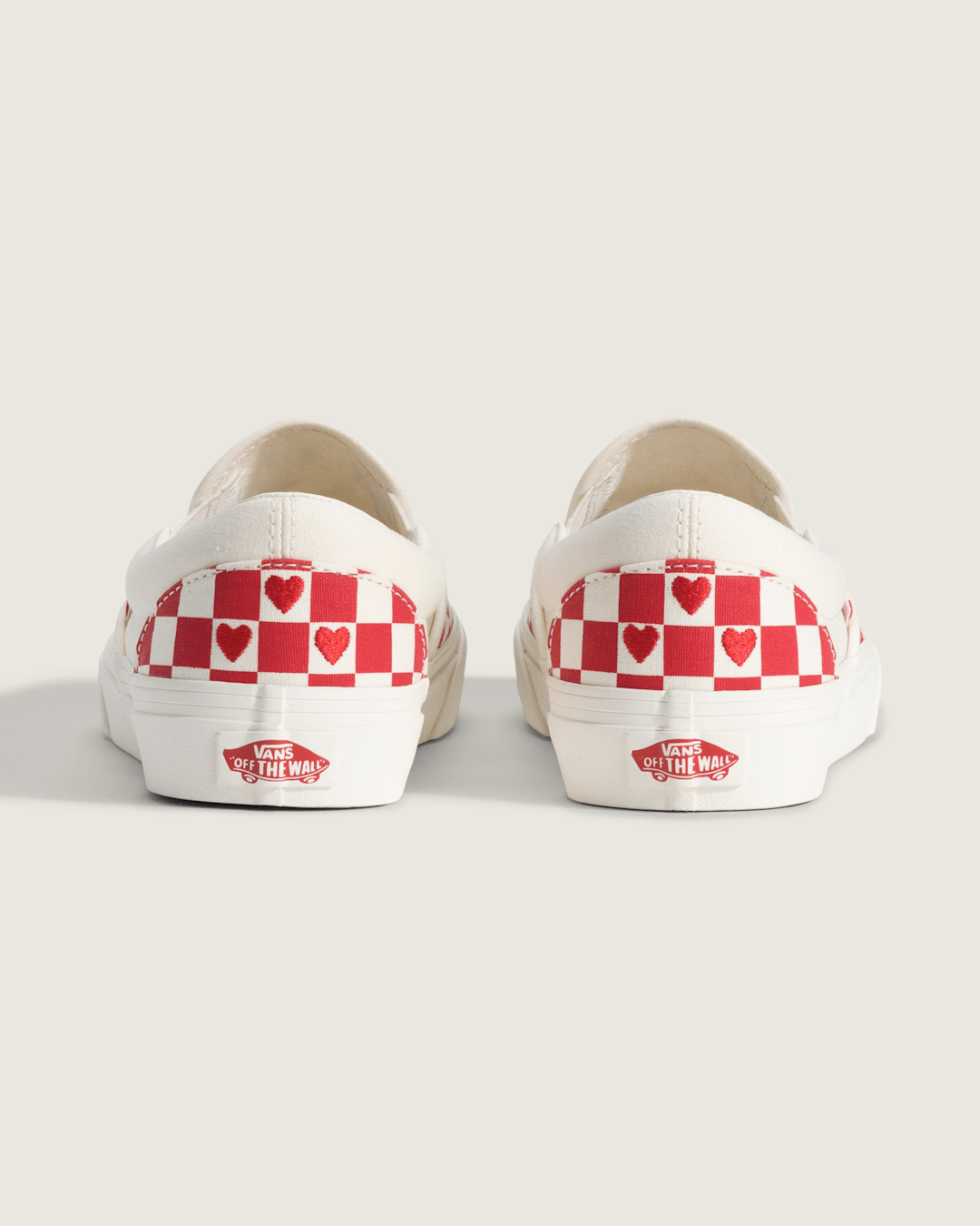 Classic Slip-On Checkerboard Shoe in Checkerboard Racing Red | Vans near me