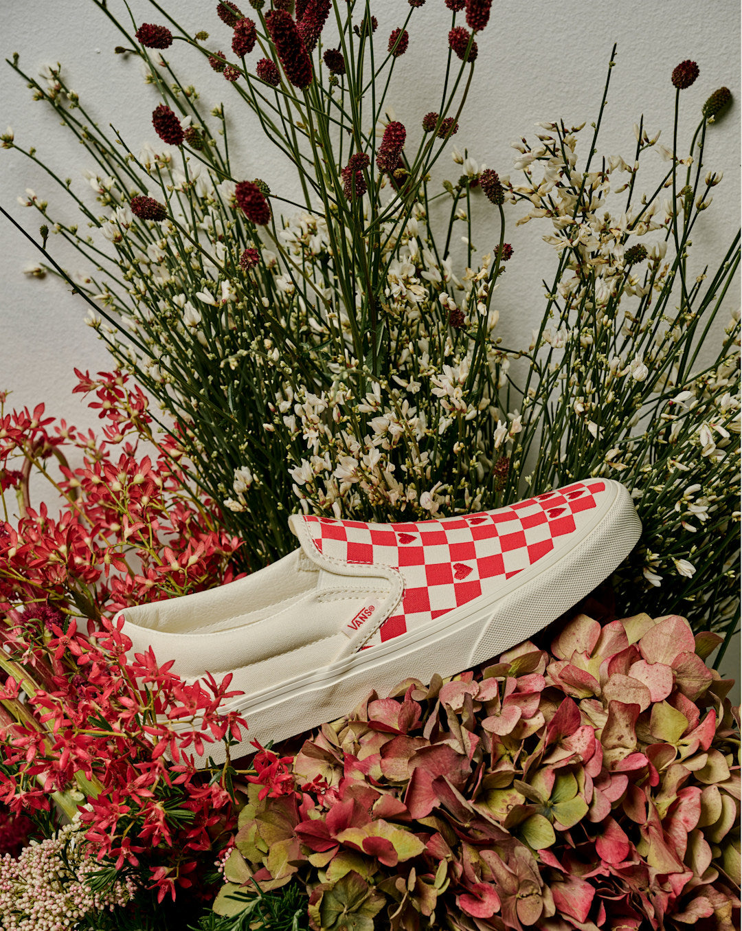 Classic Slip-On Checkerboard Shoe in Checkerboard Racing Red | Vans near me
