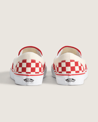 Classic Slip-On Checkerboard Shoe in Racing Red / White | Vans near me