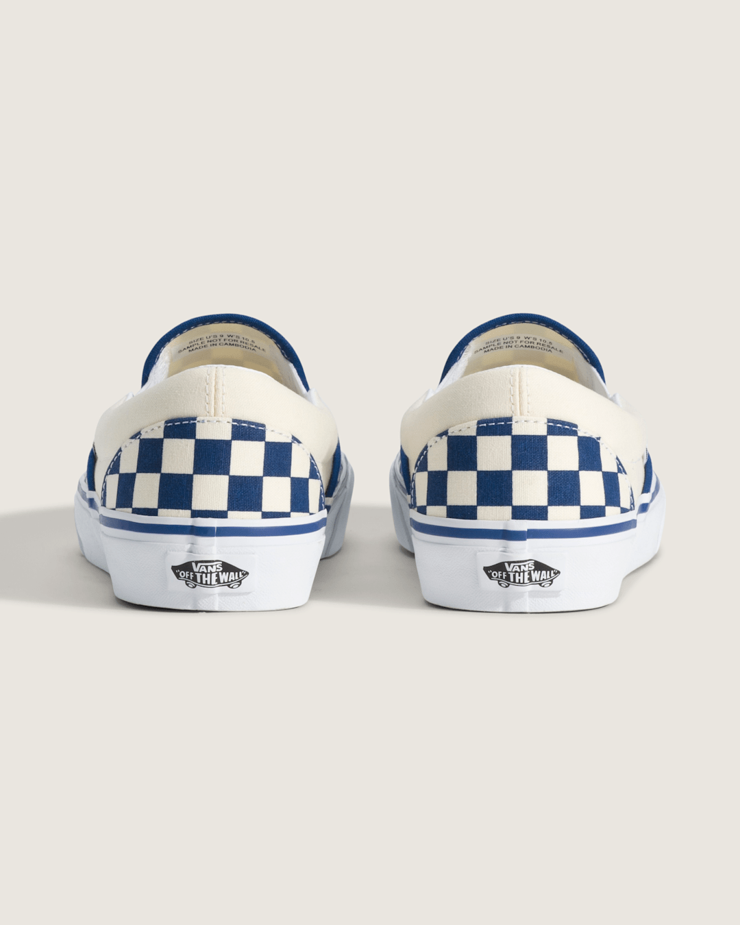 Classic Slip-On Checkerboard Shoe in True Blue / White | Vans discount