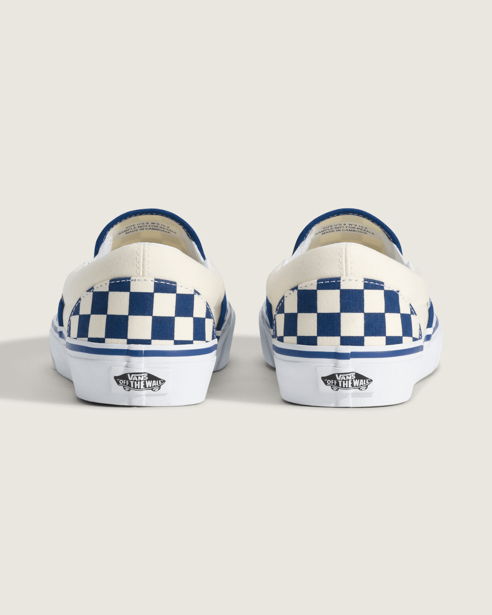 Classic Slip-On Checkerboard Shoe in True Blue / White | Vans discount