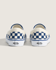 Classic Slip-On Checkerboard Shoe in True Blue / White | Vans discount
