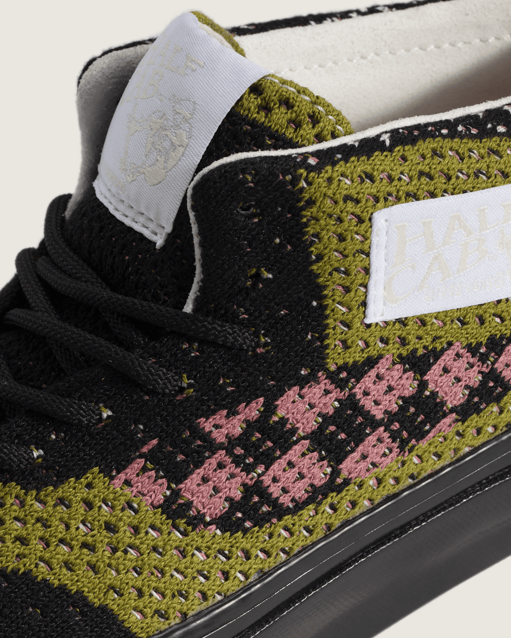 Premium Half Cab Shoe in Black / Aged Green | Vans online
