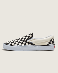 Classic Slip-On Wide Checkerboard Shoe in Checkerboard Black / Classic White | Vans near me