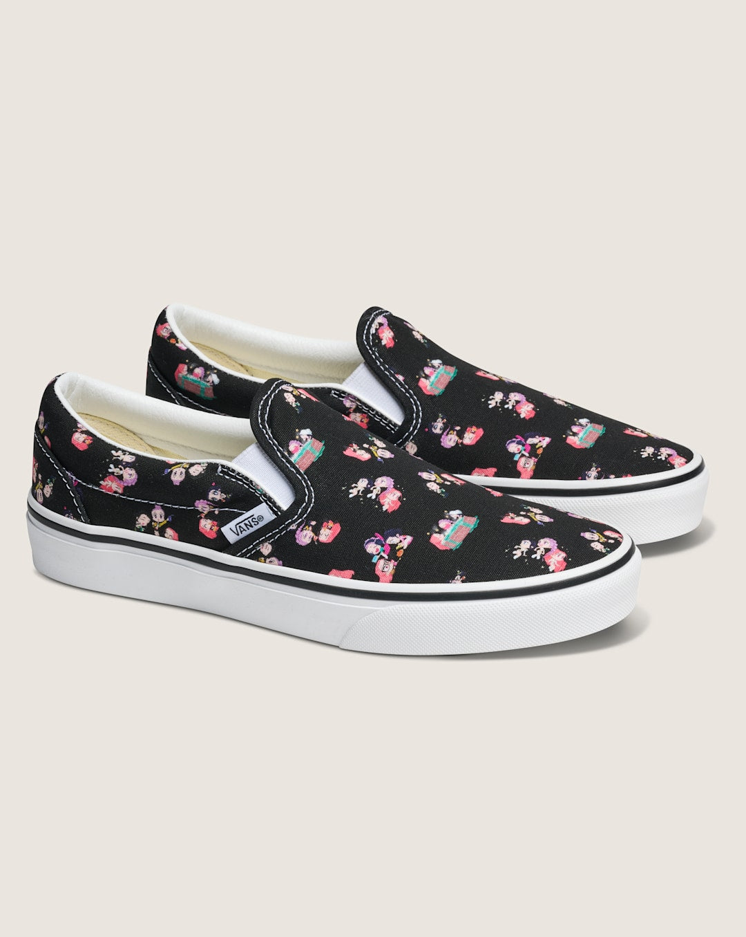 KPop Demon Hunters x Vans Classic Slip-On Shoe in Kpop Demon Hunters Black | Vans outlet