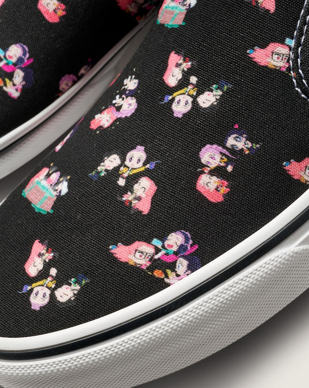 KPop Demon Hunters x Vans Classic Slip-On Shoe in Kpop Demon Hunters Black | Vans outlet