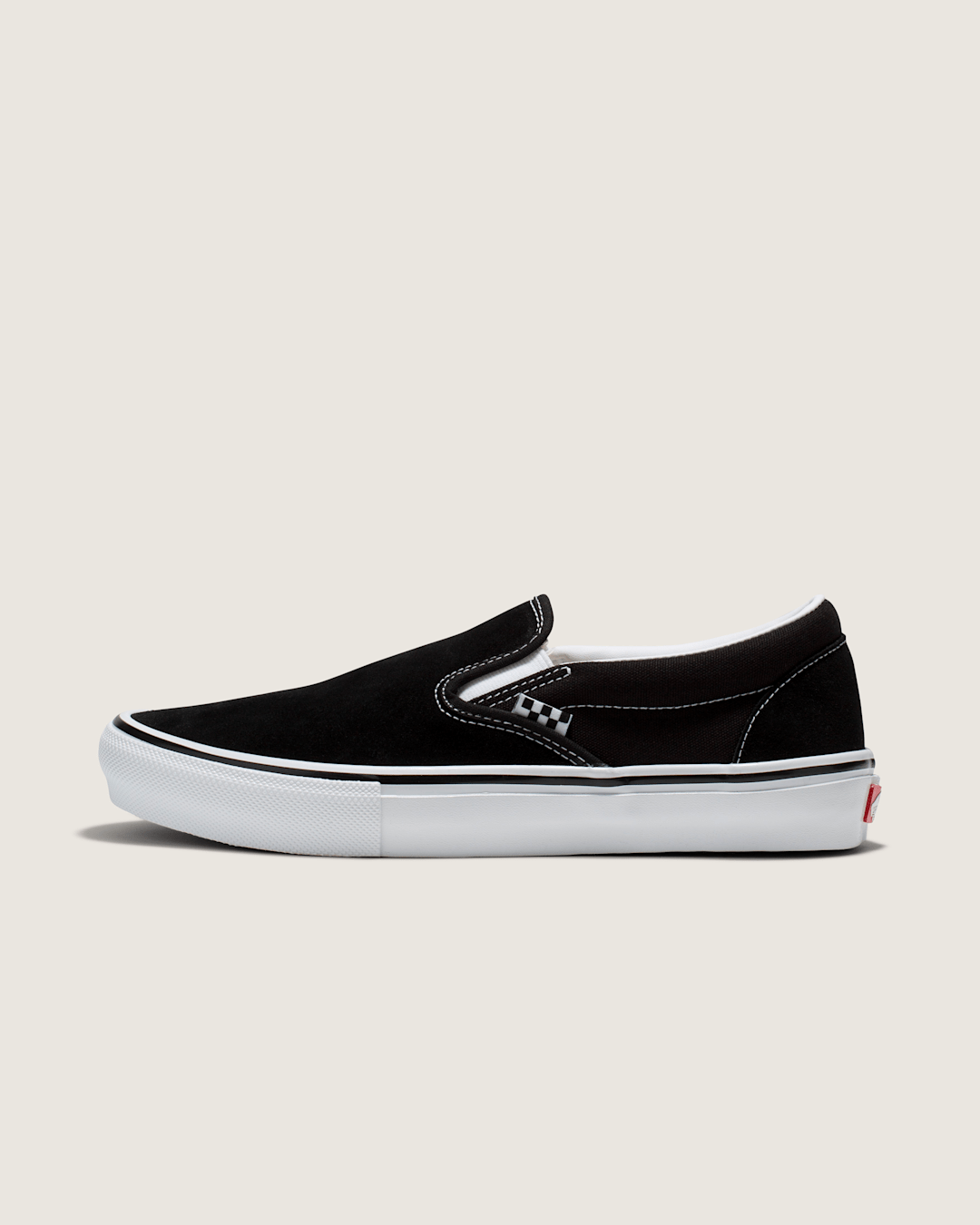 Skate Slip-On Black/White Skate Shoe | Vans outlet