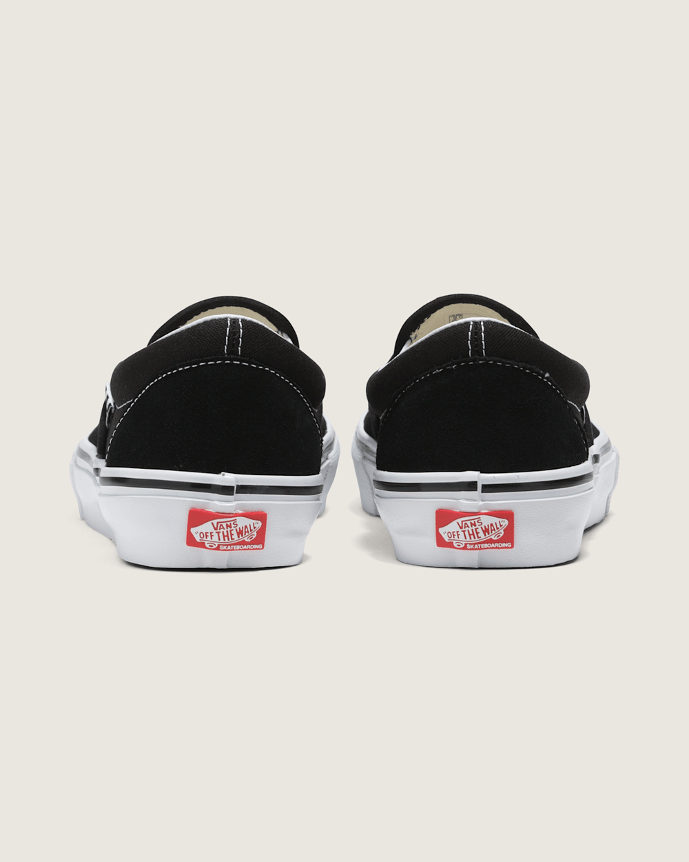Skate Slip-On Black/White Skate Shoe | Vans outlet