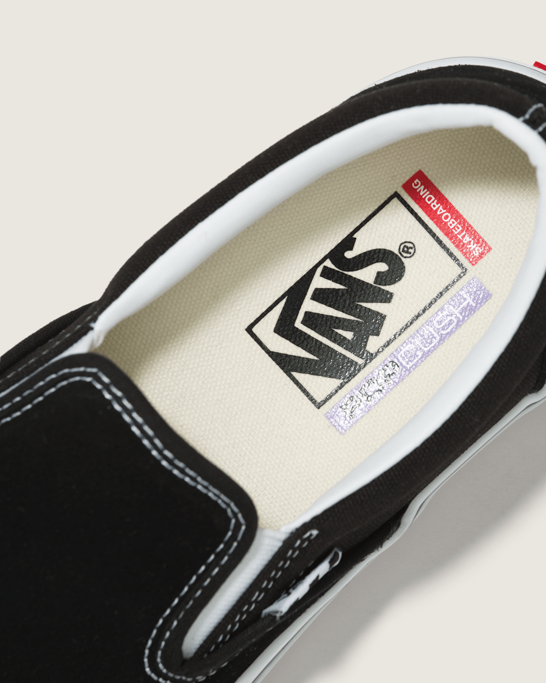 Skate Slip-On Black/White Skate Shoe | Vans outlet