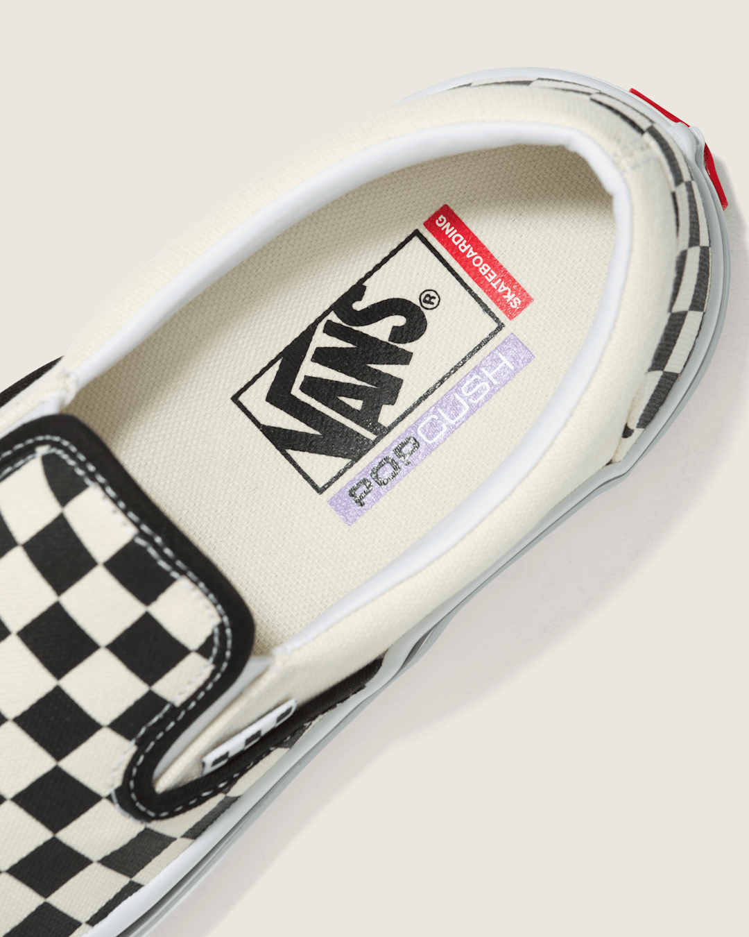 Skate Slip-On Checkerboard Shoe in Checkerboard Black / Off White | Vans on sale