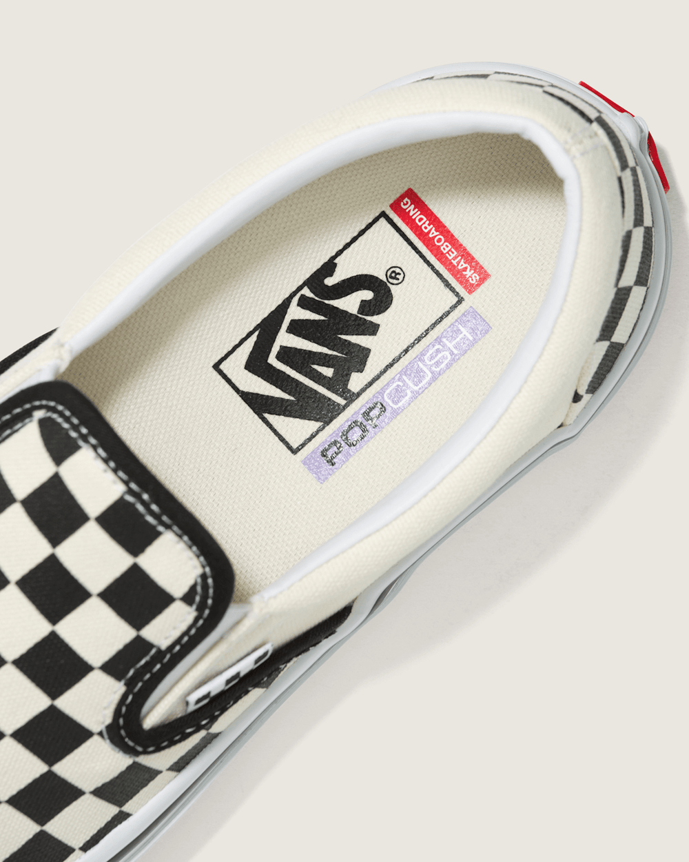Skate Slip-On Checkerboard Shoe in Checkerboard Black / Off White | Vans on sale