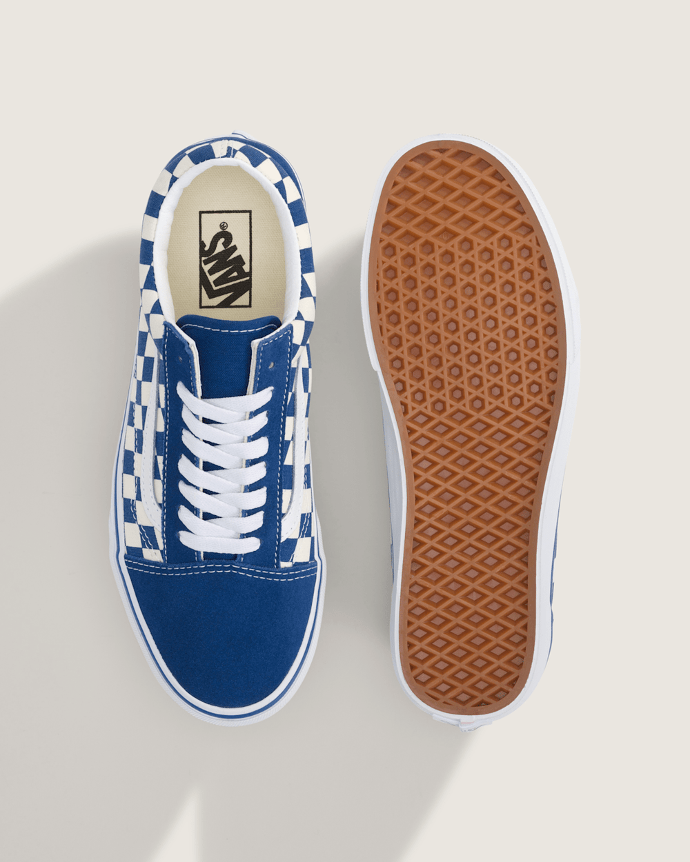 Old Skool Checkerboard Shoe in Checkerboard True Blue / White | Vans discount