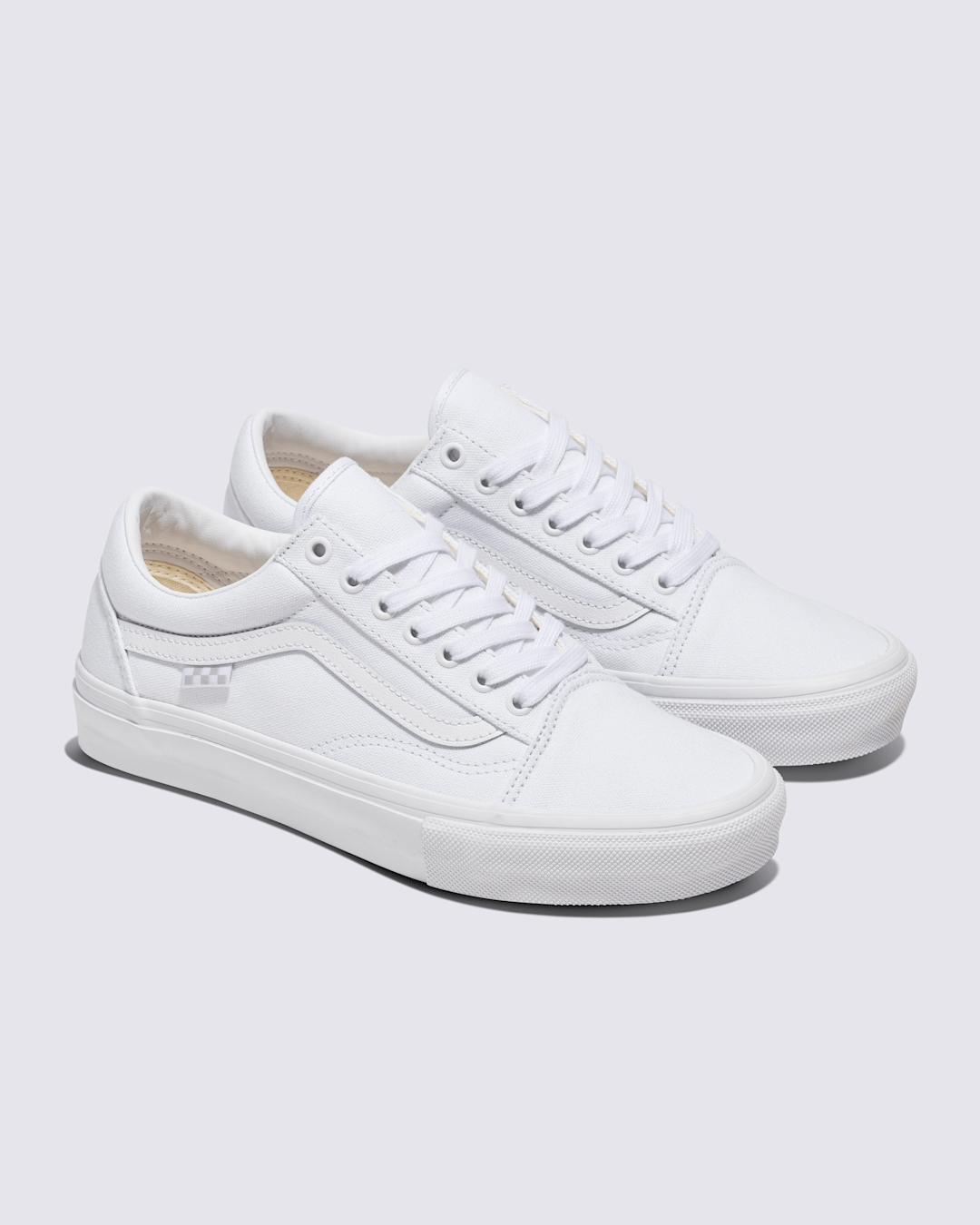 Skate Old Skool Shoe in True White | Vans outlet