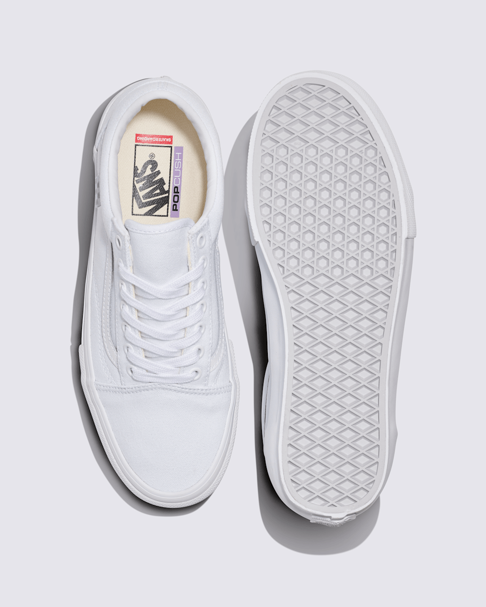 Skate Old Skool Shoe in True White | Vans outlet