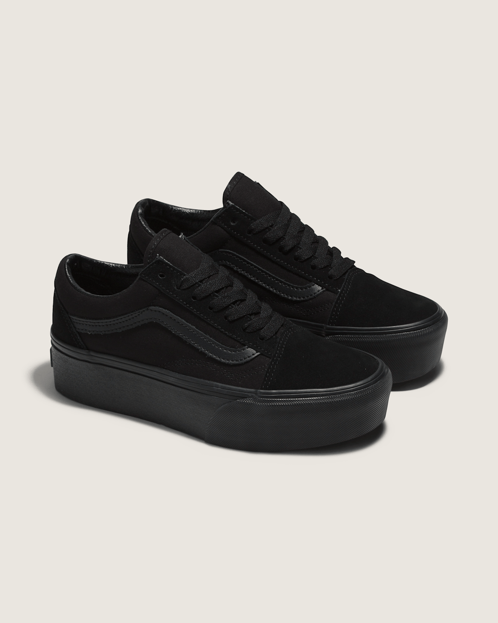 Old Skool Stackform Suede/Canvas Black/Black Shoe | Vans online