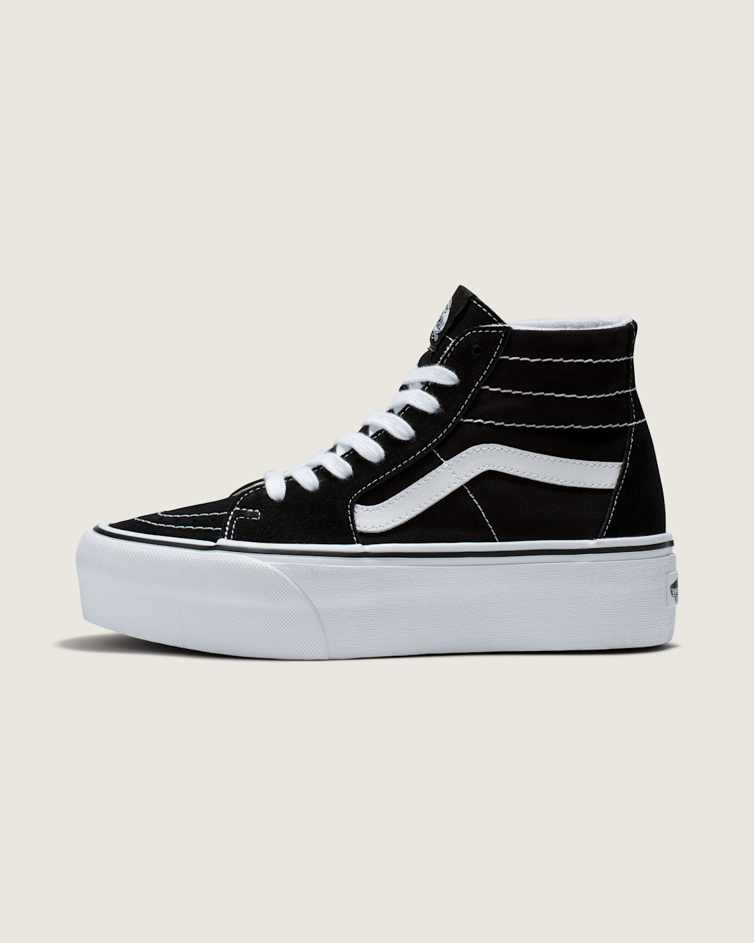 Sk8-Hi Tapered Stackform Black/True White Shoe | Vans sale