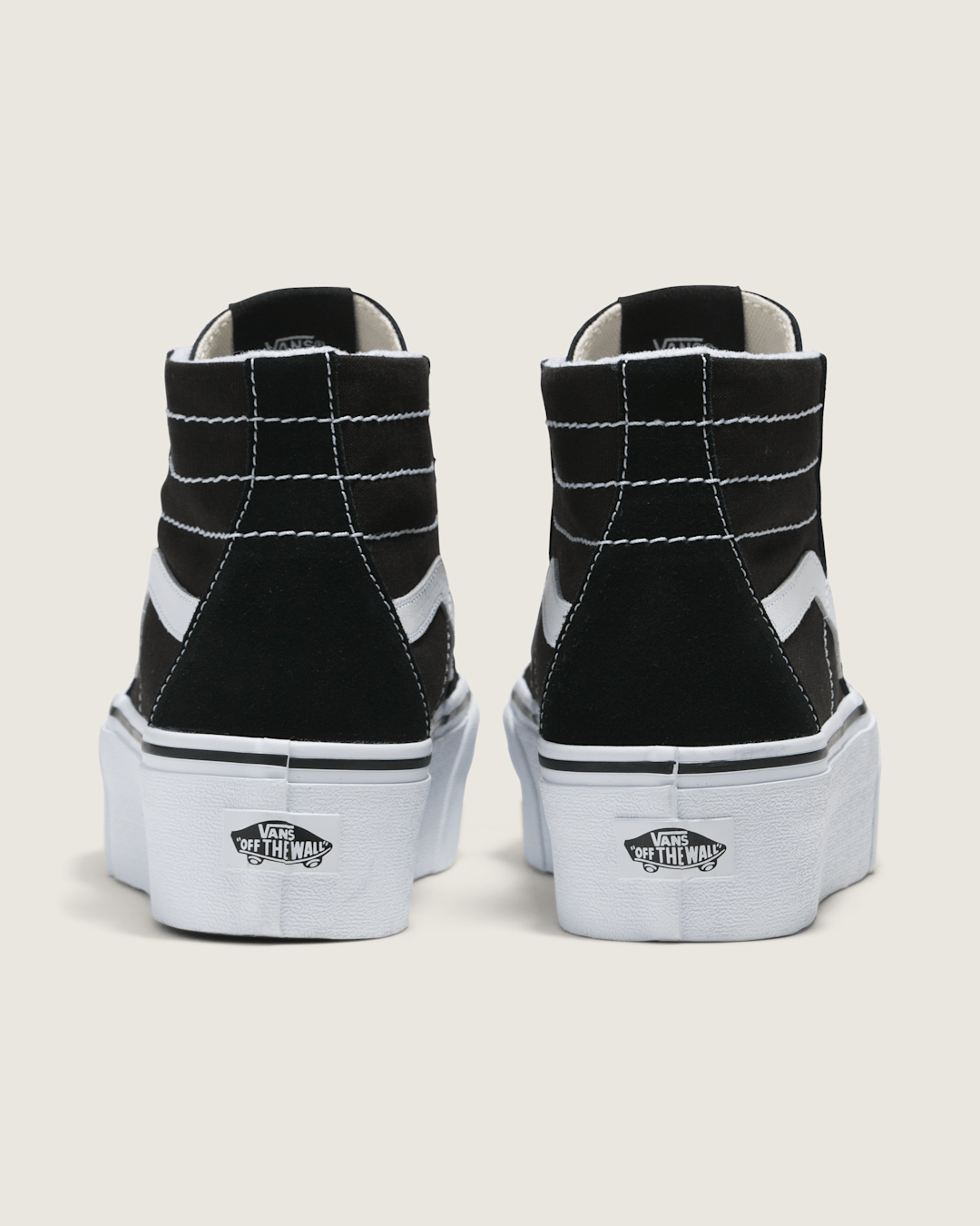 Sk8-Hi Tapered Stackform Black/True White Shoe | Vans sale