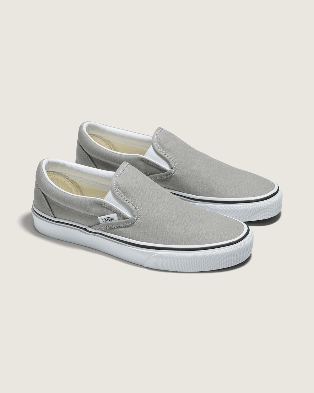 Classic Slip-On Drizzle/True White Shoe | Vans discount
