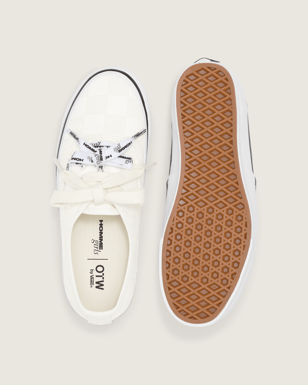 OTW by Vans X HommeGirls Authentic 44 in Checkerboard Marshmallow White | Vans on sale