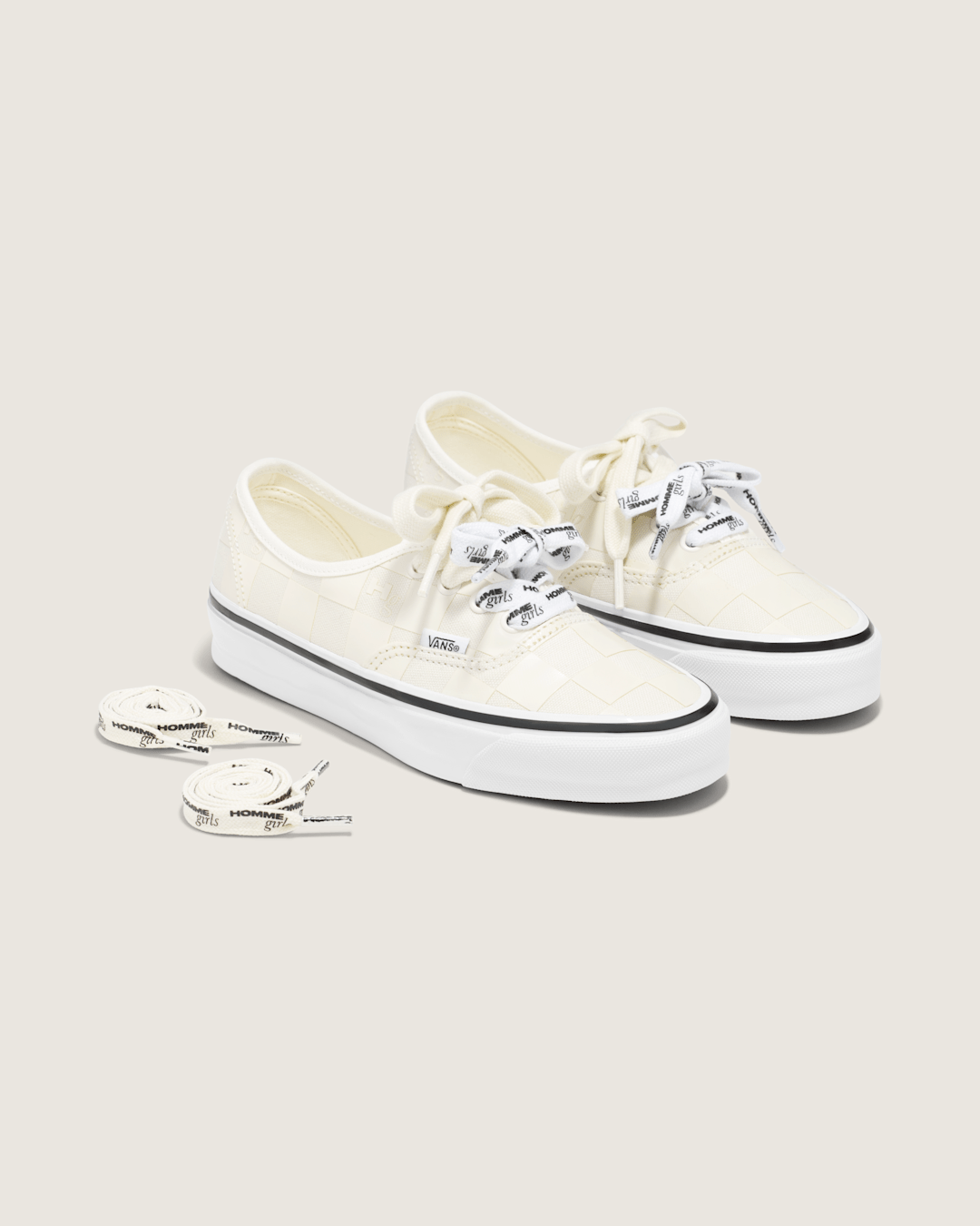 OTW by Vans X HommeGirls Authentic 44 in Checkerboard Marshmallow White | Vans on sale