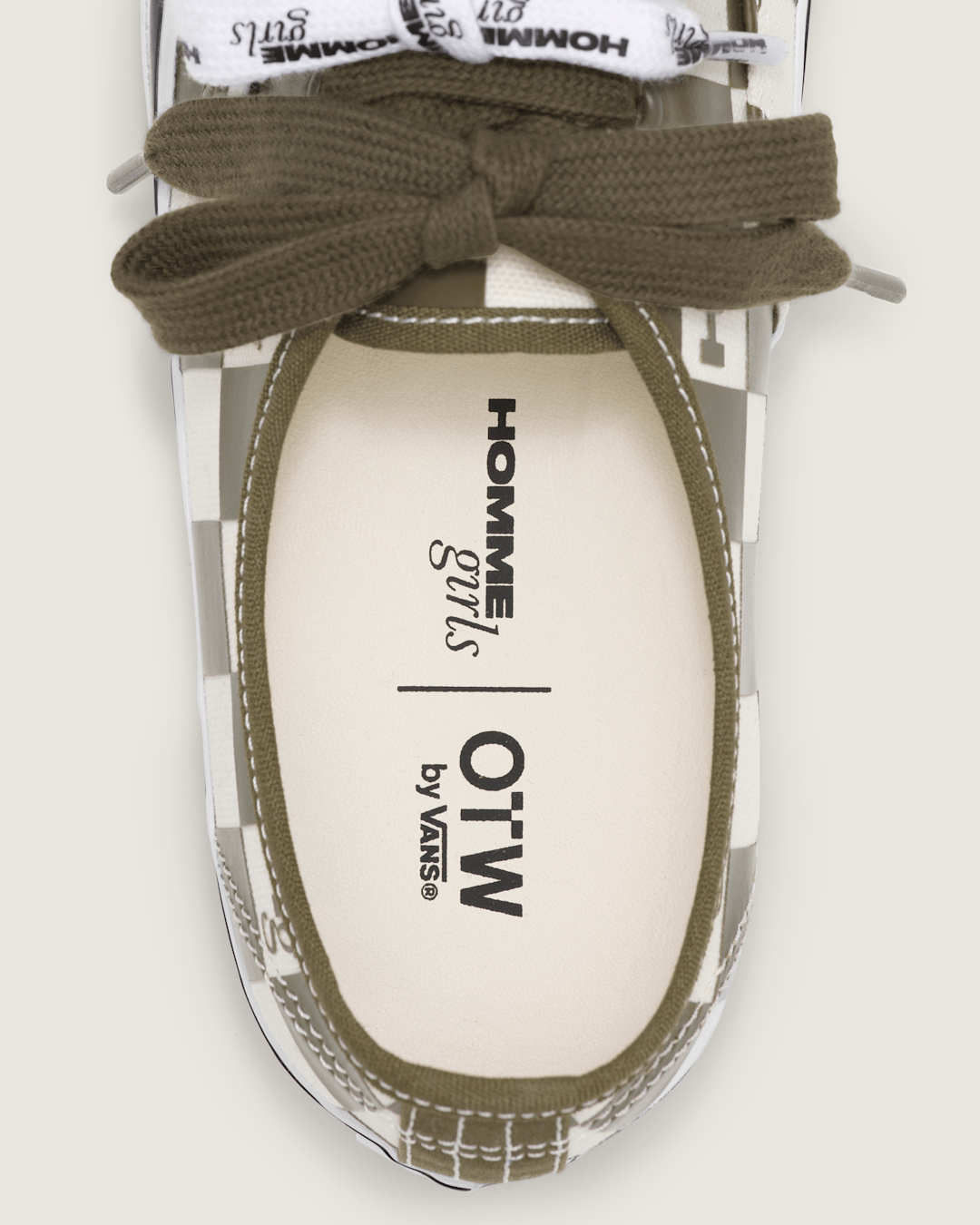 OTW by Vans X HommeGirls Authentic 44 in Checkerboard Military Green | Vans near me
