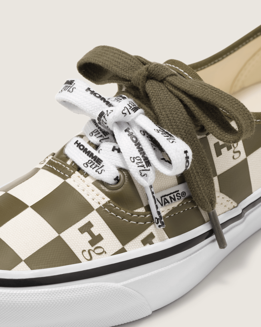 OTW by Vans X HommeGirls Authentic 44 in Checkerboard Military Green | Vans near me