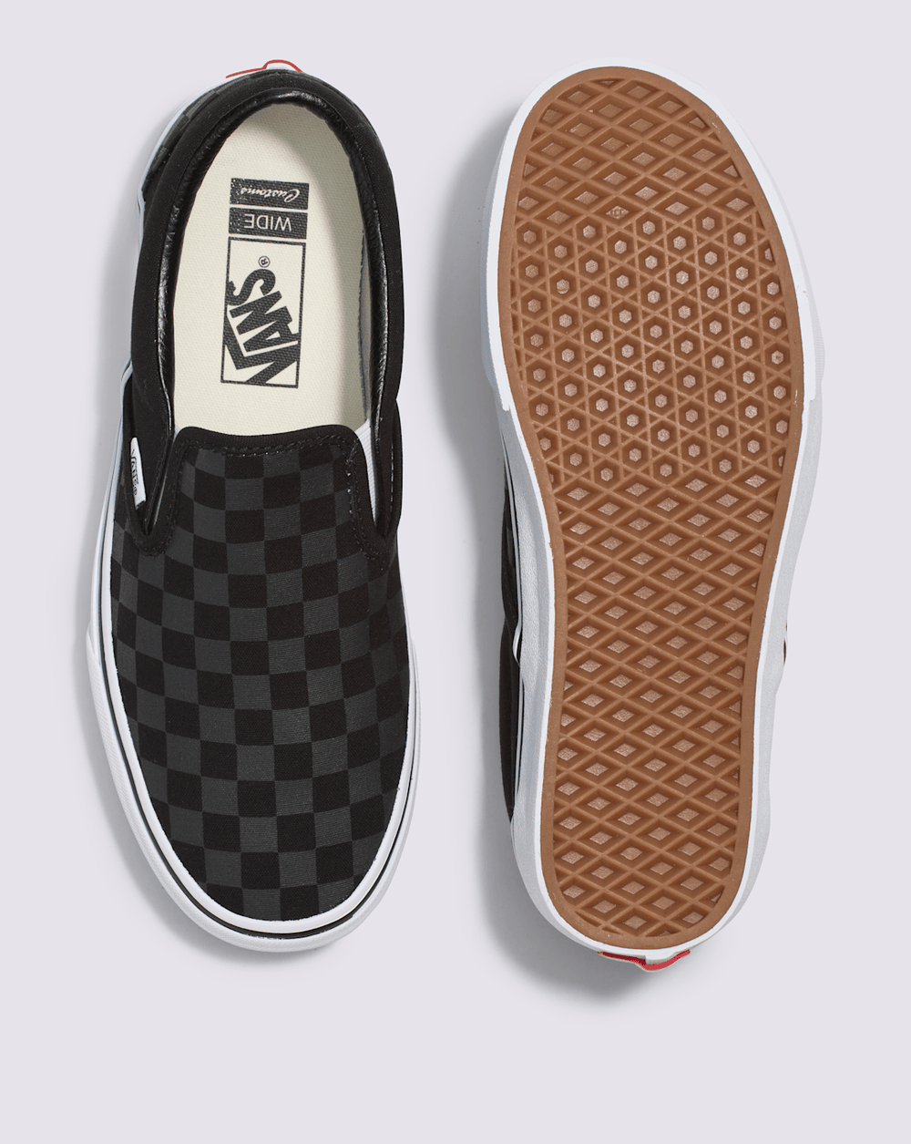 Customs Classic Slip-On Checkerboard Wide Shoe in Customs | Vans on sale