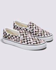 Customs Classic Slip-On Checkerboard Shoe in Cherry Blossom Pink / Black | Vans discount