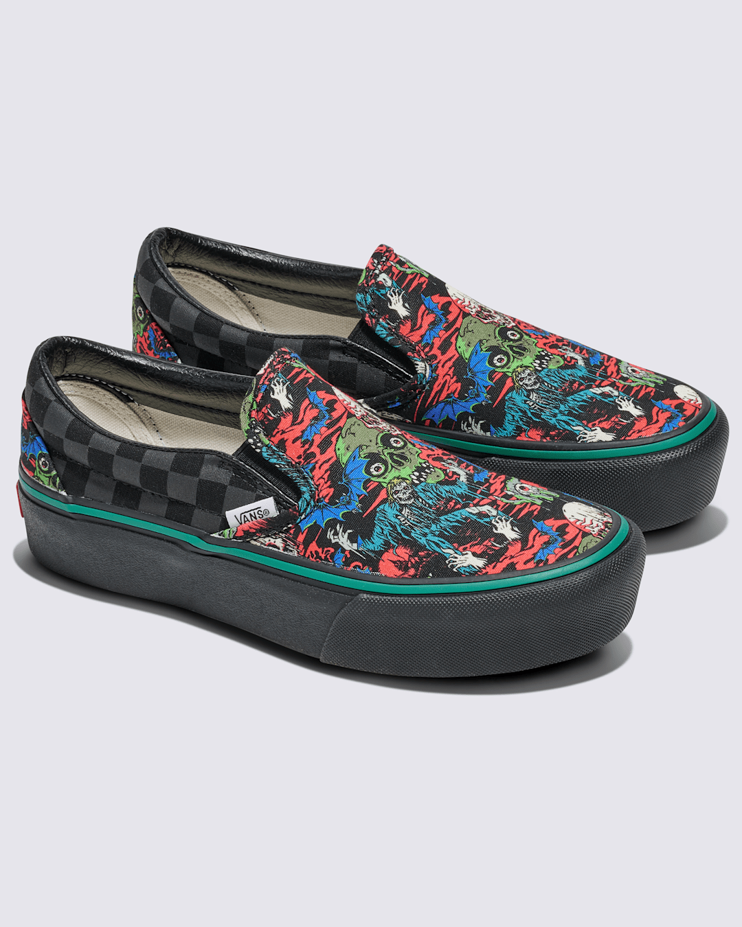 Customs Classic Slip-On Platform Halloween Shoe in Customs | Vans outlet