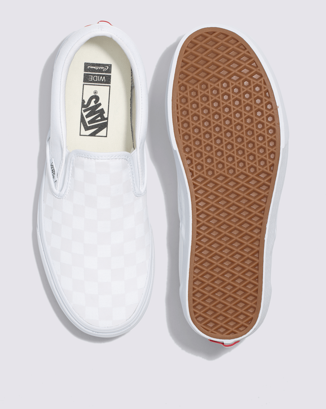 Customs Classic Slip-On Checkerboard Wide Shoe in Customs | Vans outlet