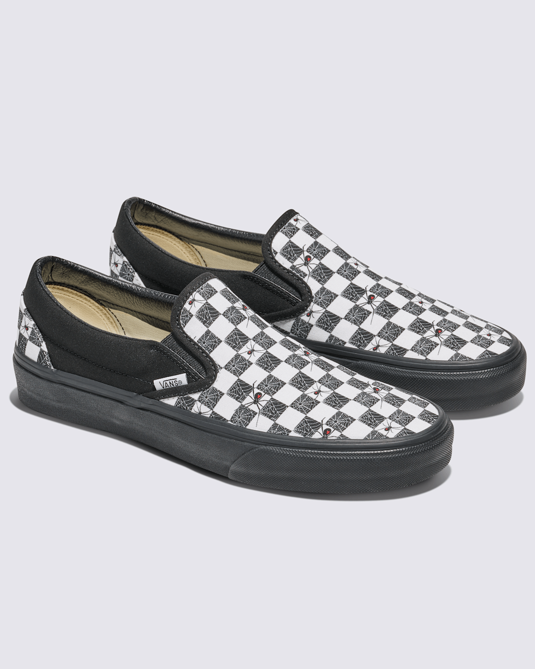 Customs Classic Slip-On Halloween Checkerboard Shoe in Customs | Vans on sale