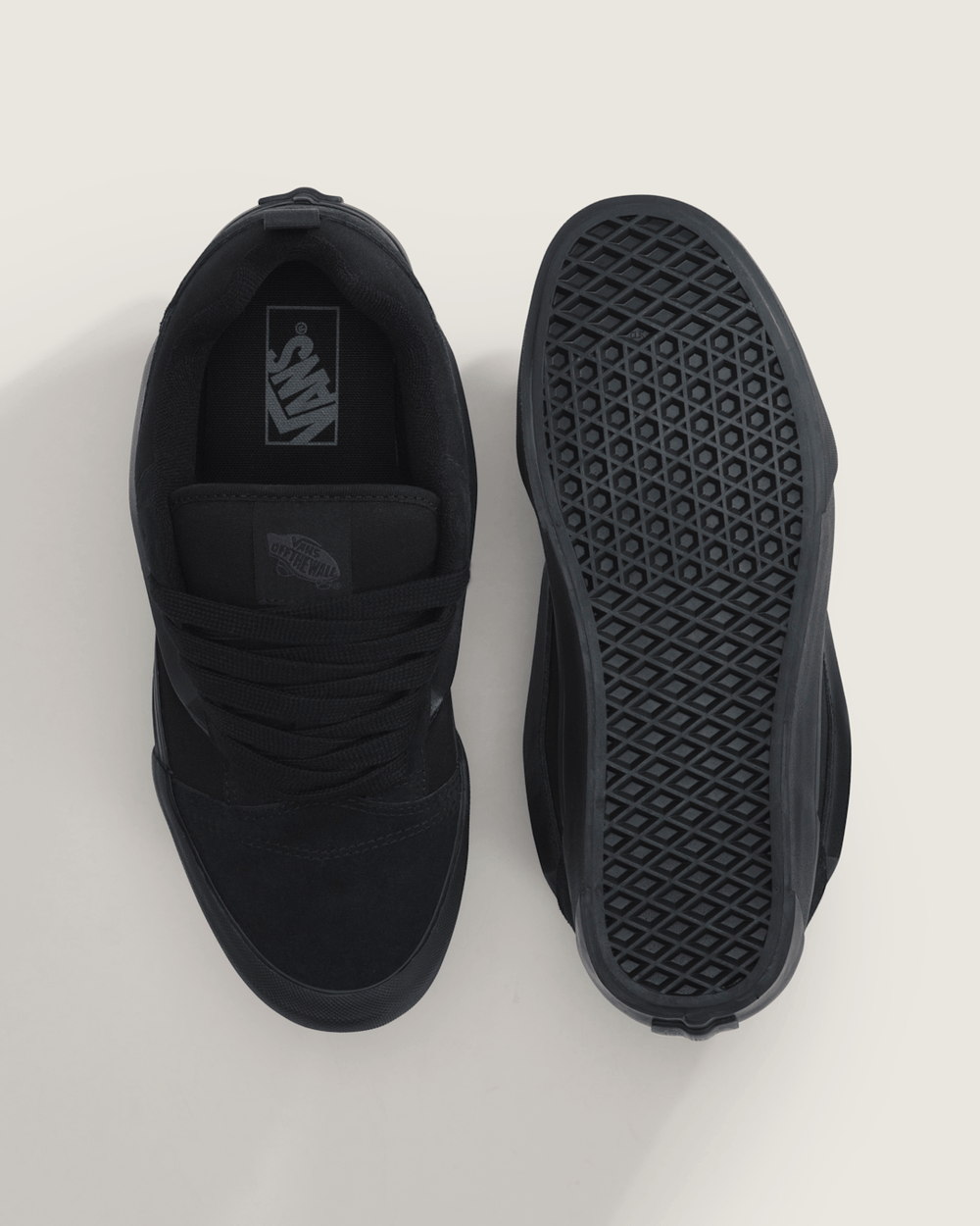 Knu Skool Shoe in Triple Black | Vans sale