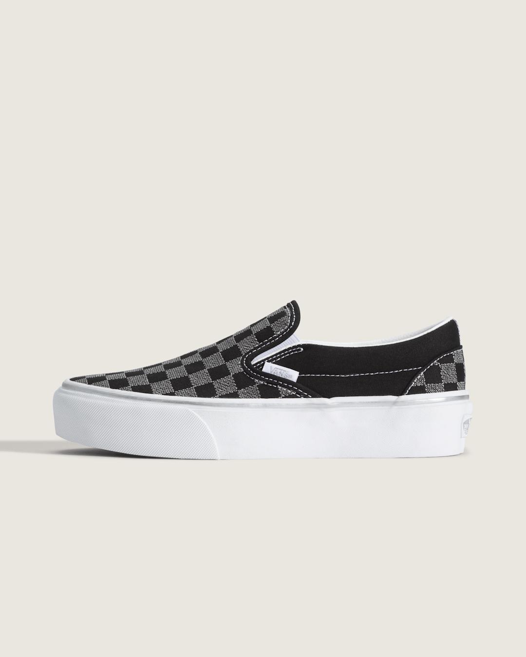 Classic Slip-On Platform Checkerboard Shoe in Checkerboard Black | Vans on sale