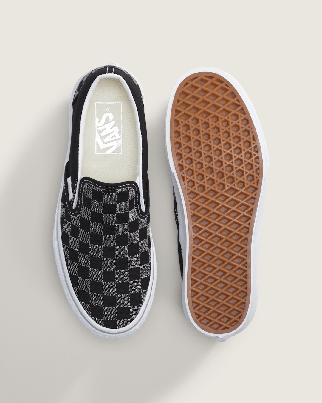 Classic Slip-On Platform Checkerboard Shoe in Checkerboard Black | Vans on sale