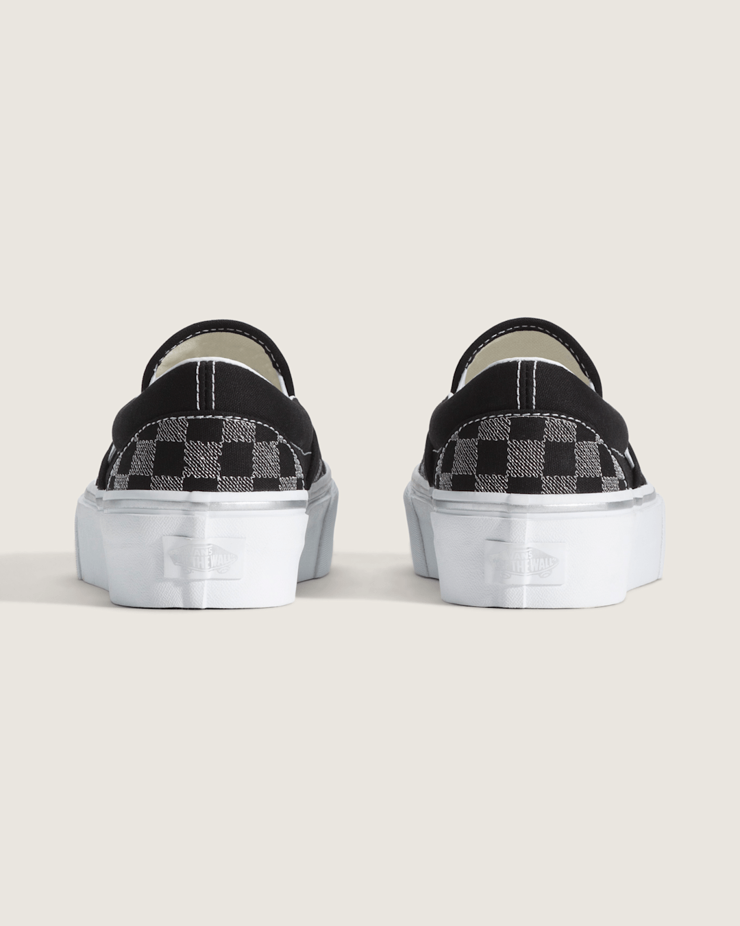 Classic Slip-On Platform Checkerboard Shoe in Checkerboard Black | Vans on sale