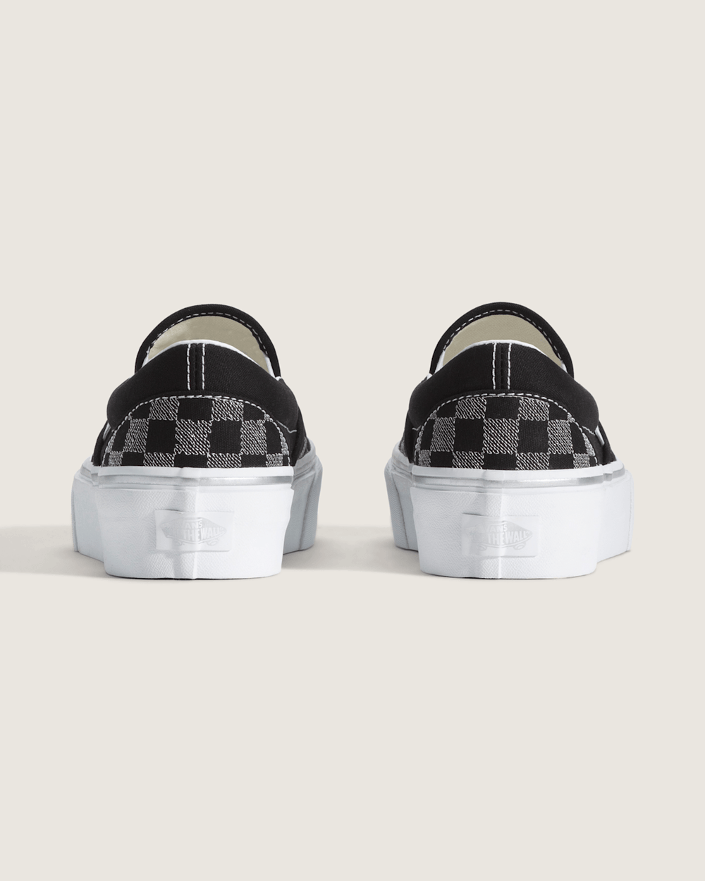 Classic Slip-On Platform Checkerboard Shoe in Checkerboard Black | Vans on sale